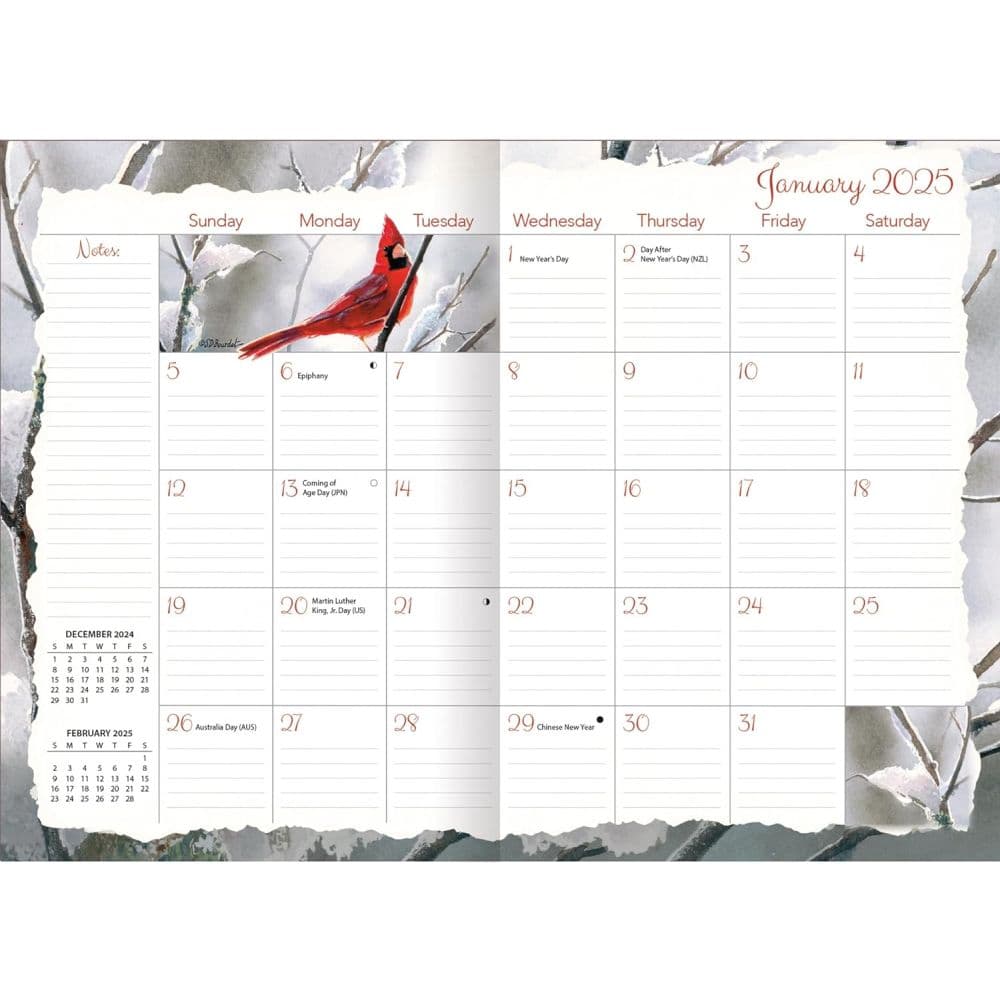Songbirds by Susan Winget 2025 Monthly Planner Fourth Alternate Image width=&quot;1000&quot; height=&quot;1000&quot;