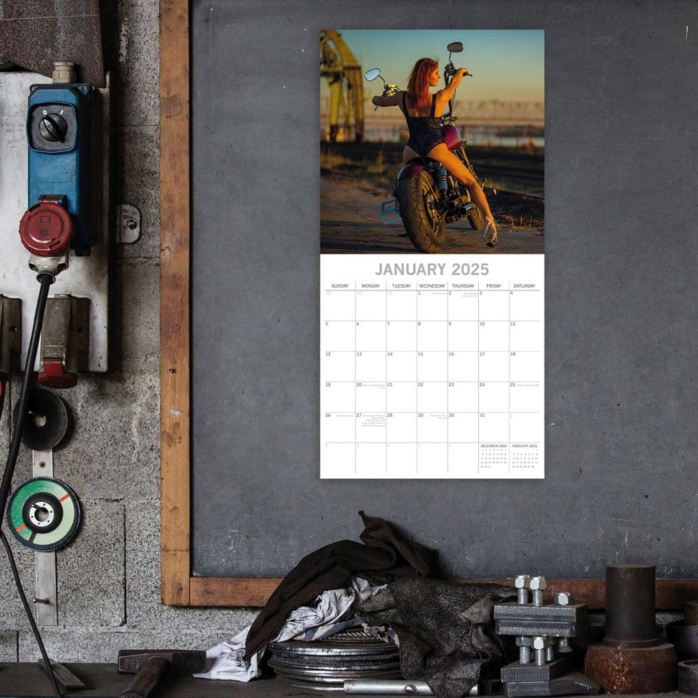 Biker Babes 2025 Wall Calendar Second Alternate Image width=&quot;1000&quot; height=&quot;1000&quot;