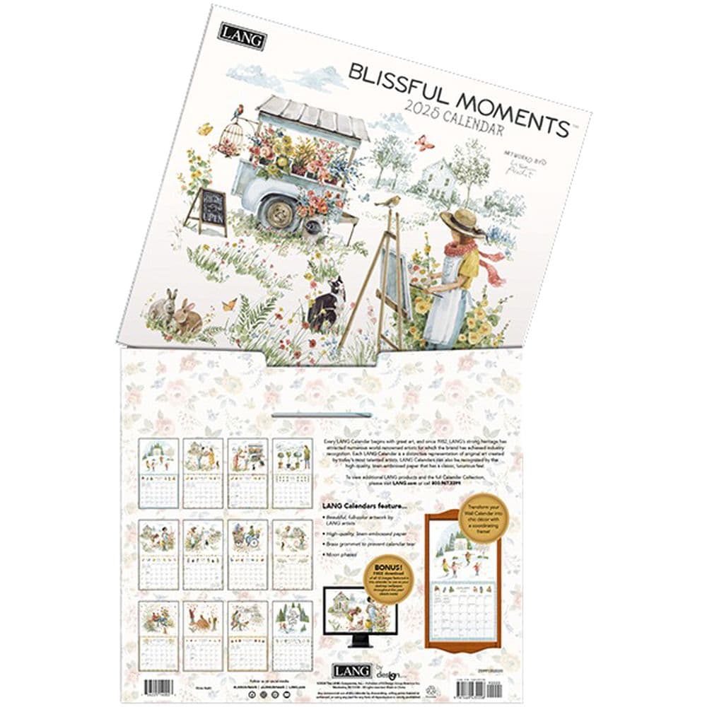Blissful Moments by Lisa Audit 2025 Wall Calendar Sixth Alternate Image width=&quot;1000&quot; height=&quot;1000&quot;