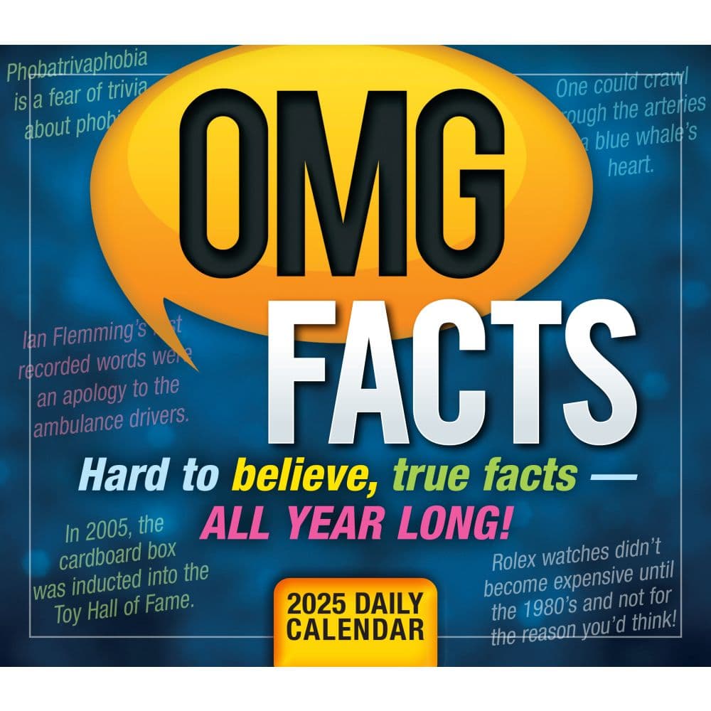 OMG Facts 2025 Desk Calendar Fourth Alternate Image width=&quot;1000&quot; height=&quot;1000&quot;