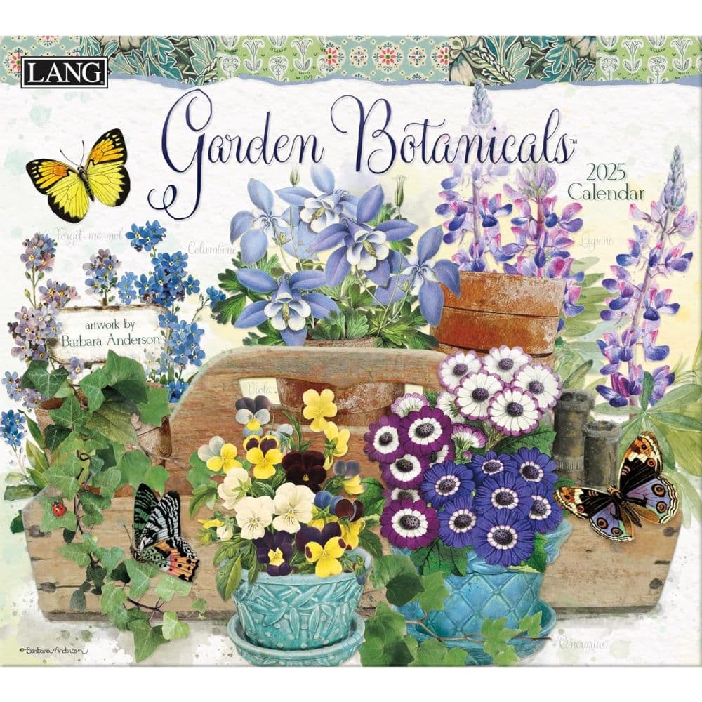 Garden Botanicals by Barbara Anderson 2025 Wall Calendar Main Product Image width=&quot;1000&quot; height=&quot;1000&quot;