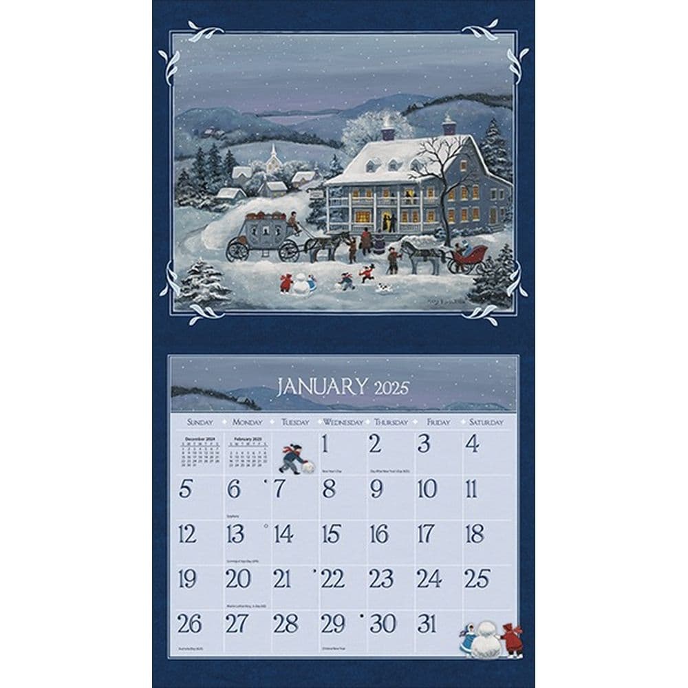 LANG Folk Art by Mary Singleton 2025 Wall Calendar Second Alternate Image width=&quot;1000&quot; height=&quot;1000&quot;