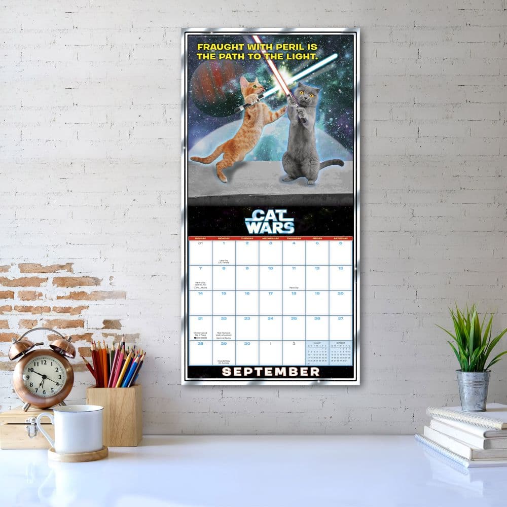 Cat Wars 2025 Wall Calendar Fourth Alternate Image width=&quot;1000&quot; height=&quot;1000&quot;