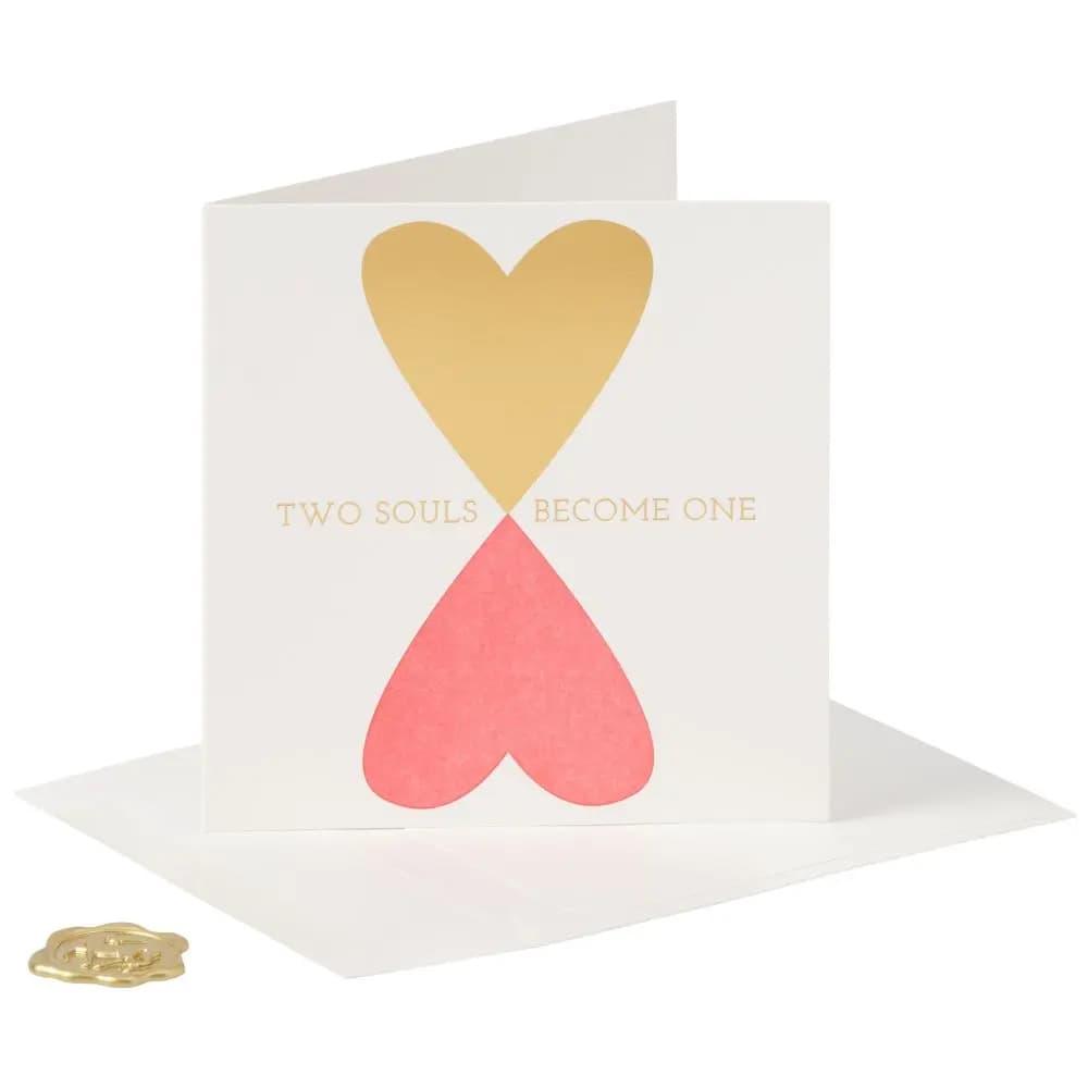 Two Souls Become One Anniversary Card 3D