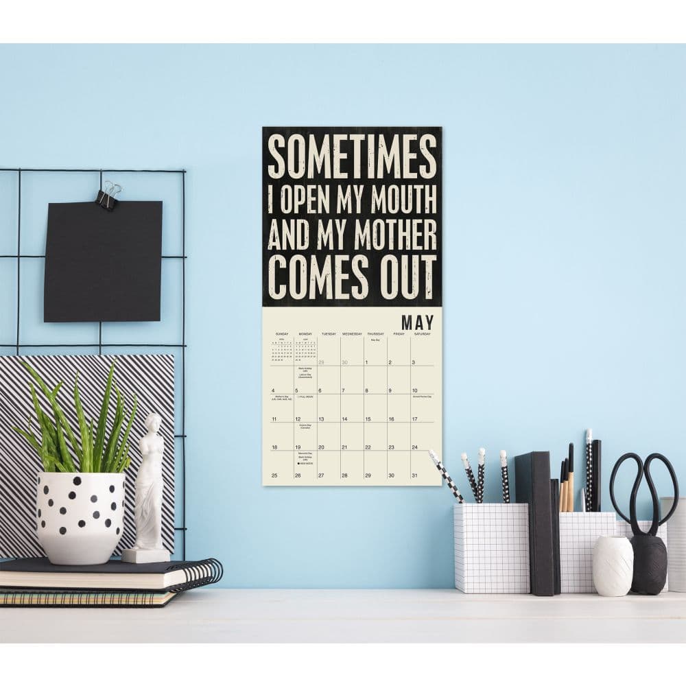 Words to Live By 2025 Mini Wall Calendar Fourth Alternate Image width=&quot;1000&quot; height=&quot;1000&quot;