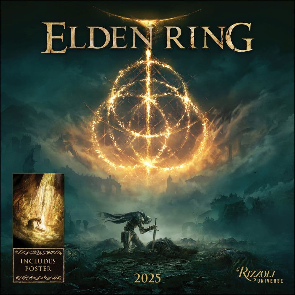 Elden Ring 2025 Wall Calendar Main Product Image width=&quot;1000&quot; height=&quot;1000&quot;