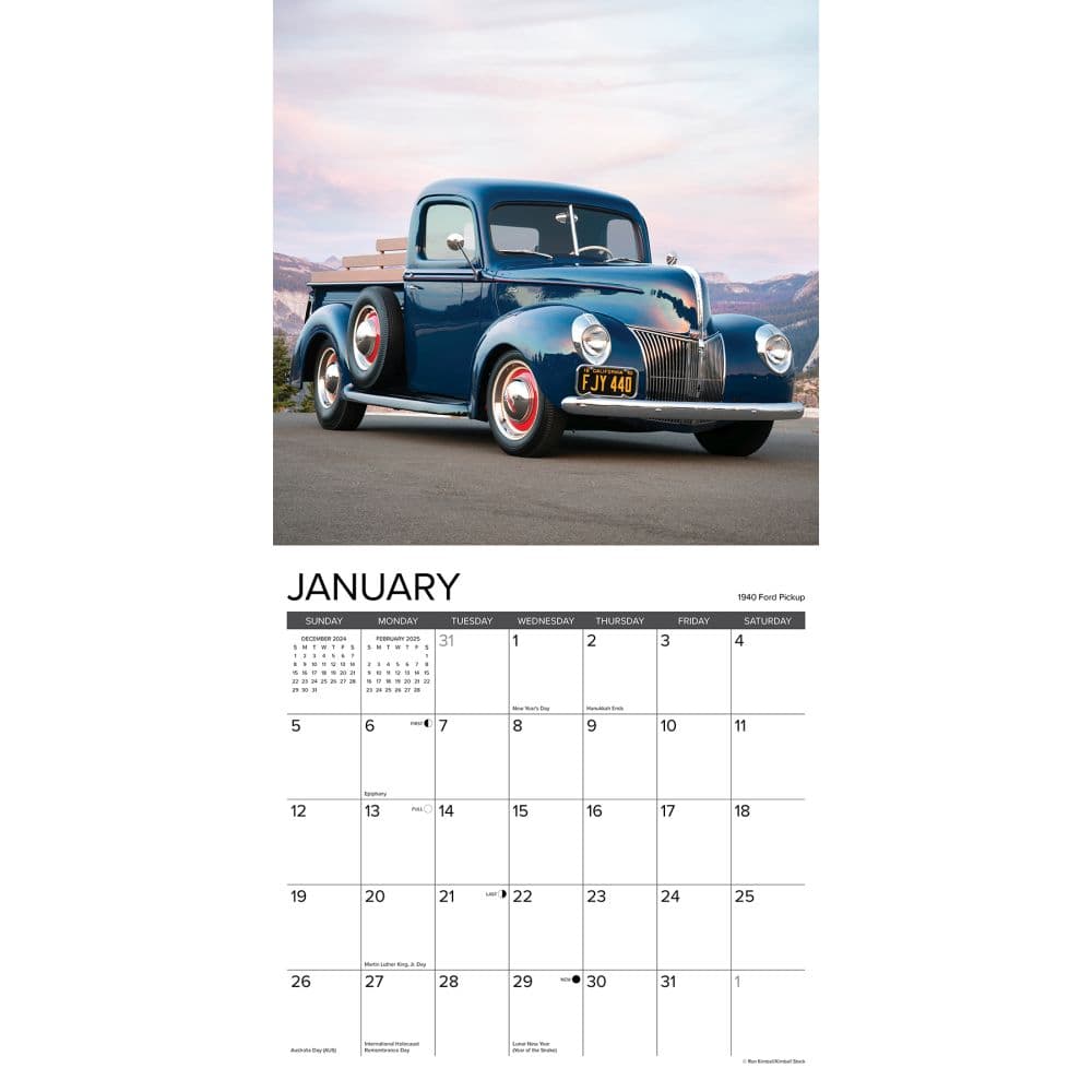 Classic Cars and Trucks 2025 Wall Calendar Second Alternate Image width=&quot;1000&quot; height=&quot;1000&quot;