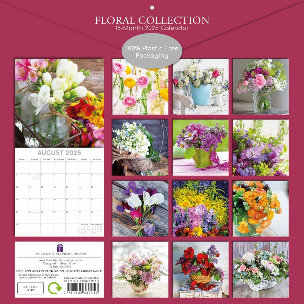 Floral Collection 2025 Wall Calendar First Alternate Image width=&quot;1000&quot; height=&quot;1000&quot;