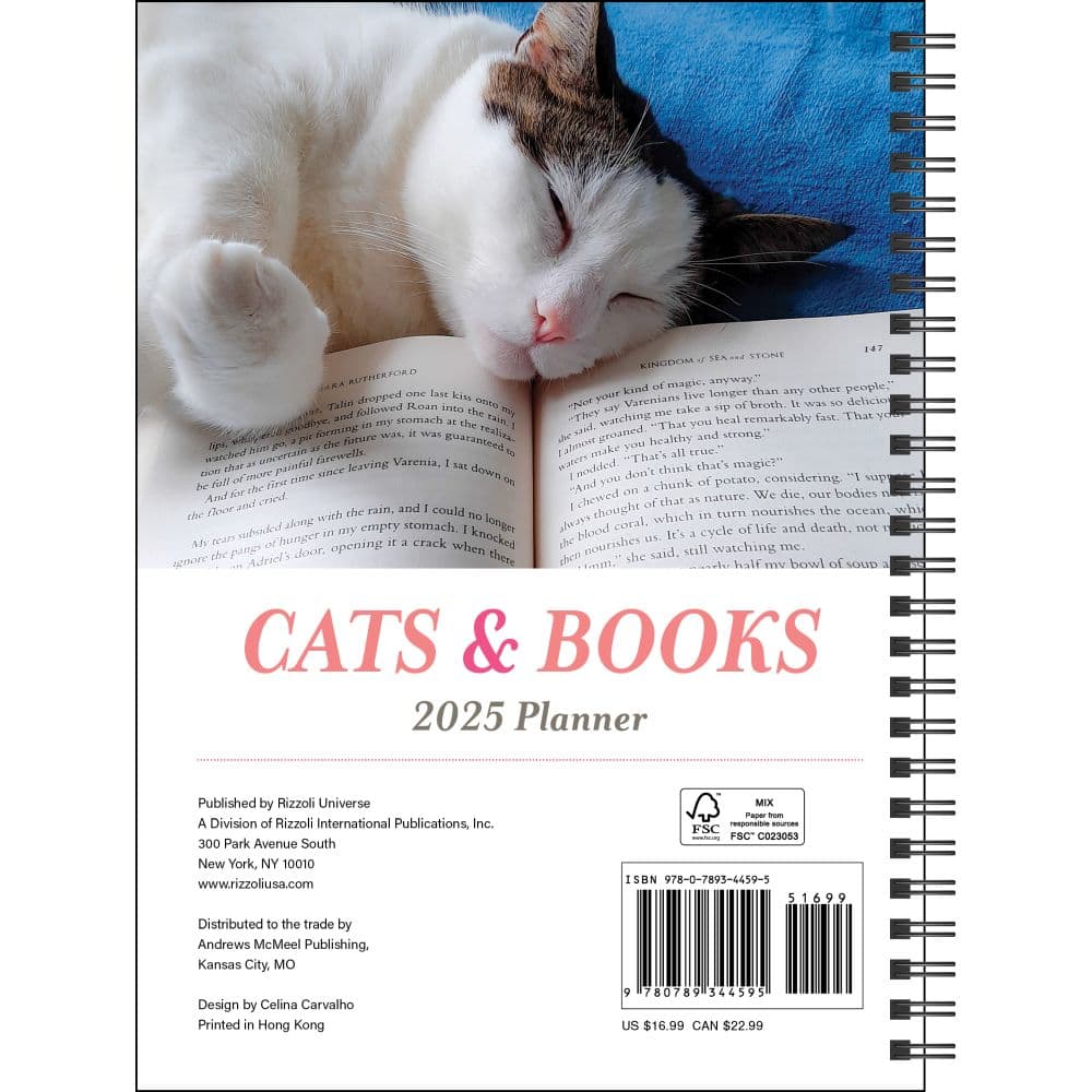 Cats and Books 2025 Weekly Planner First Alternate Image width=&quot;1000&quot; height=&quot;1000&quot;