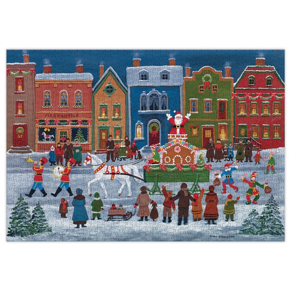 Christmas Parade 1000 Piece Puzzle by Mary Singleton Alternate Image 1