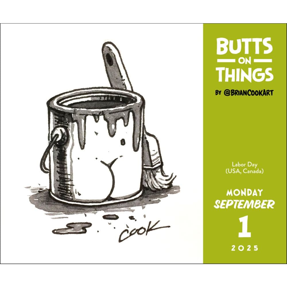 Butts on Things 2025 Desk Calendar First Alternate Image width=&quot;1000&quot; height=&quot;1000&quot;