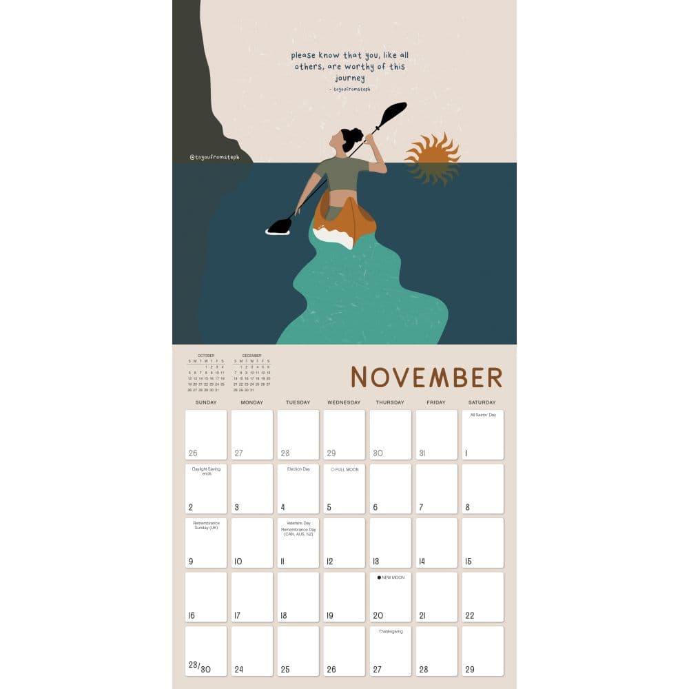 Grow with the Flow 2025 Wall Calendar by Steph Edwards Fourth Alternate Image width=&quot;1000&quot; height=&quot;1000&quot;