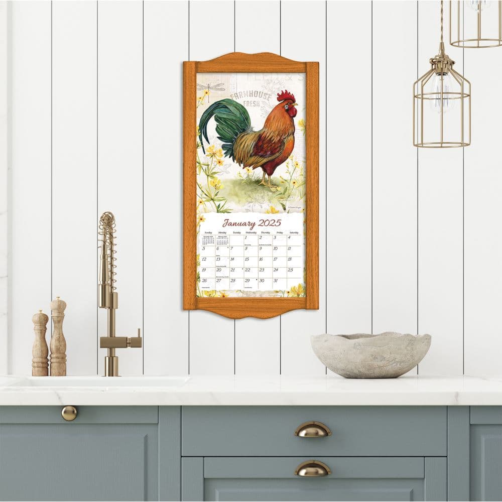 Proud Rooster 2025 Vertical Wall Calendar by Susan Winget_ALT4