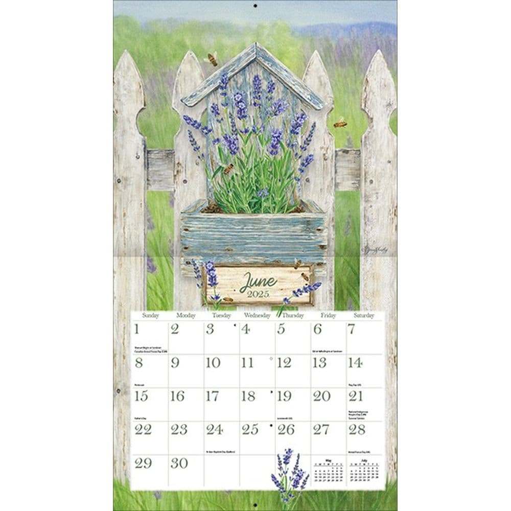 Herb Garden by Jane Shasky 2025 Wall Calendar Second Alternate Image width=&quot;1000&quot; height=&quot;1000&quot;