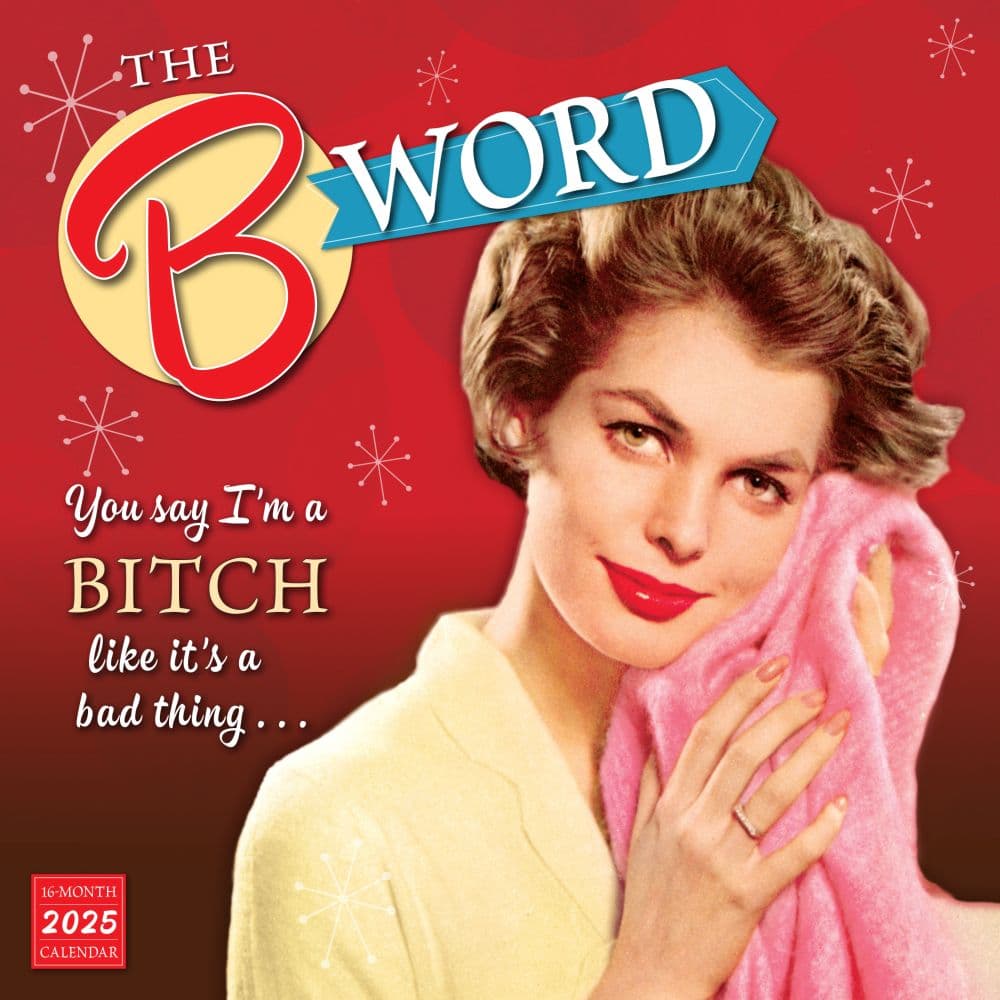 B Word 2025 Wall Calendar Main Product Image width=&quot;1000&quot; height=&quot;1000&quot;