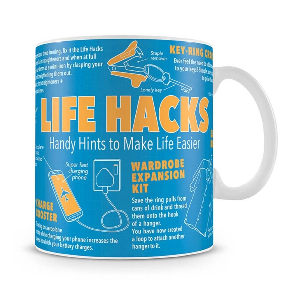 Life Hacks Giant Mug Main Product  Image width="1000" height="1000"