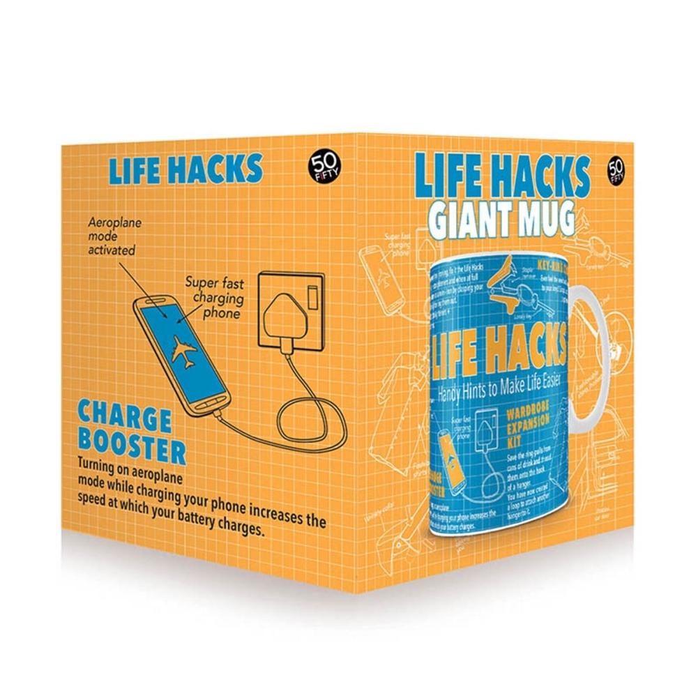 Life Hacks Giant Mug 2nd Product Detail  Image width="1000" height="1000"