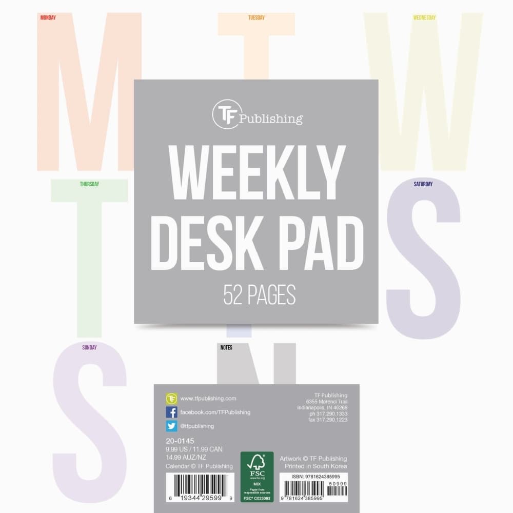 Large Letters Weekly Deskpad Main Product  Image width=&quot;1000&quot; height=&quot;1000&quot;