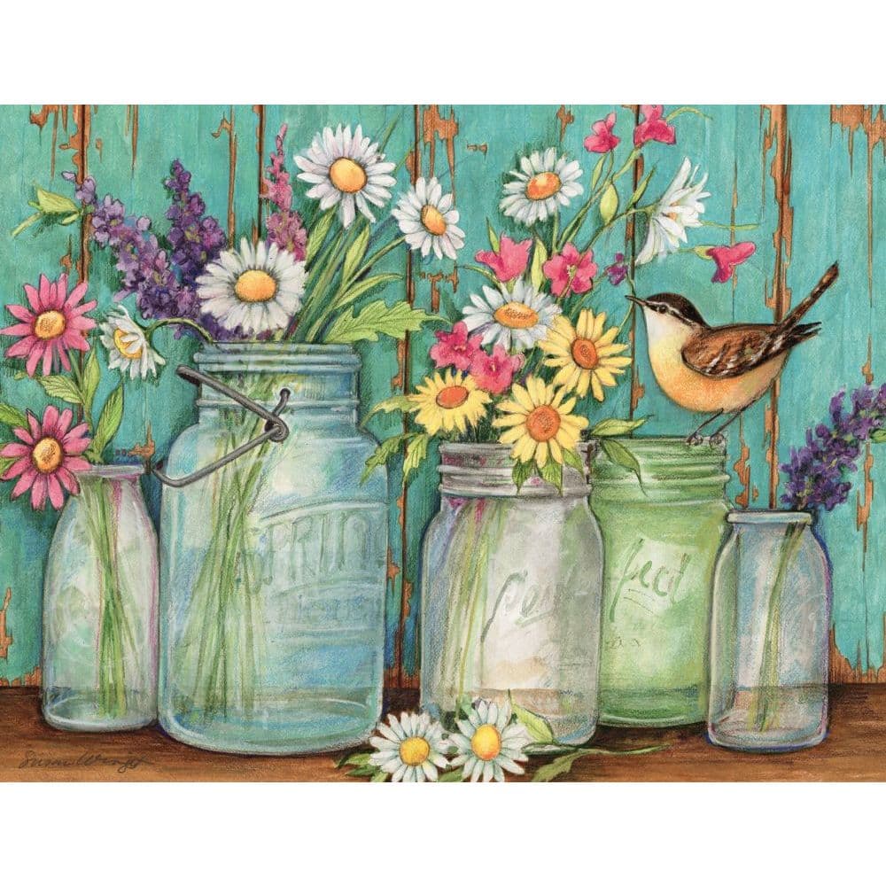 Flower Jars Boxed Note Cards by Susan Winget Main Product  Image width=&quot;1000&quot; height=&quot;1000&quot;