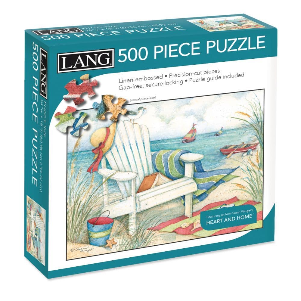 Just Beachy 500 Piece Puzzle by Susan Winget Main Product  Image width=&quot;1000&quot; height=&quot;1000&quot;