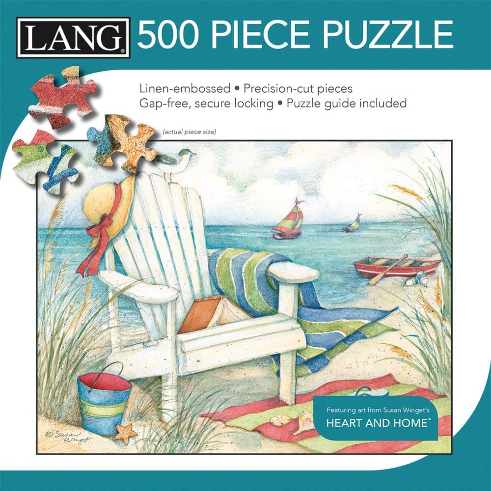 Just Beachy 500 Piece Puzzle by Susan Winget 3rd Product Detail  Image width=&quot;1000&quot; height=&quot;1000&quot;