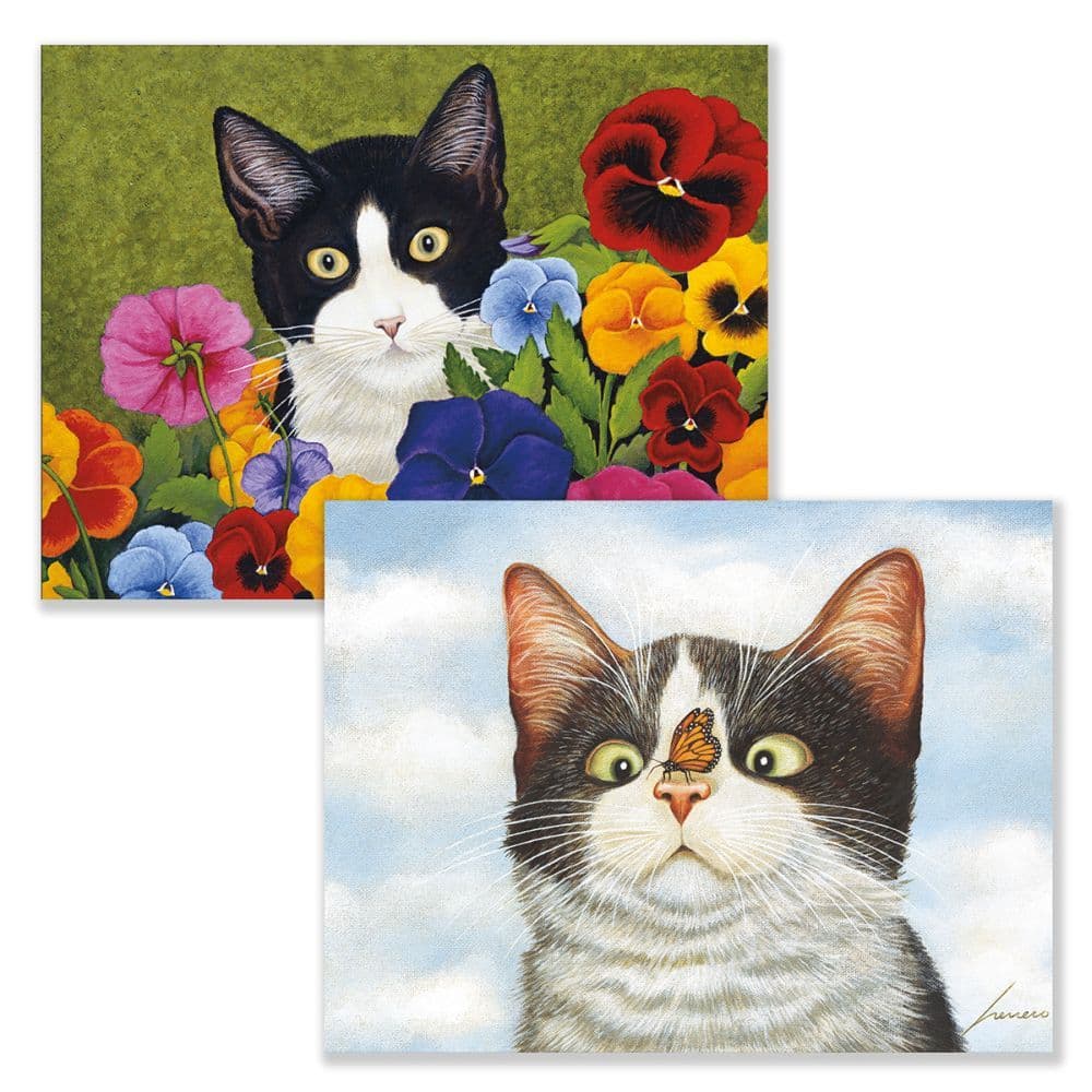 image American Cat Assorted Boxed Note Cards by Lowell Herrero Main Product  Image width="1000" height="1000"