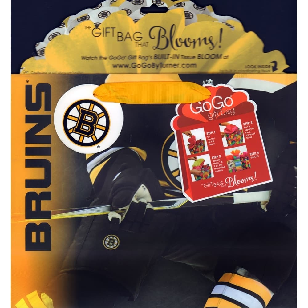 Boston Bruins Medium Gogo Gift Bag 3rd Product Detail  Image width="1000" height="1000"