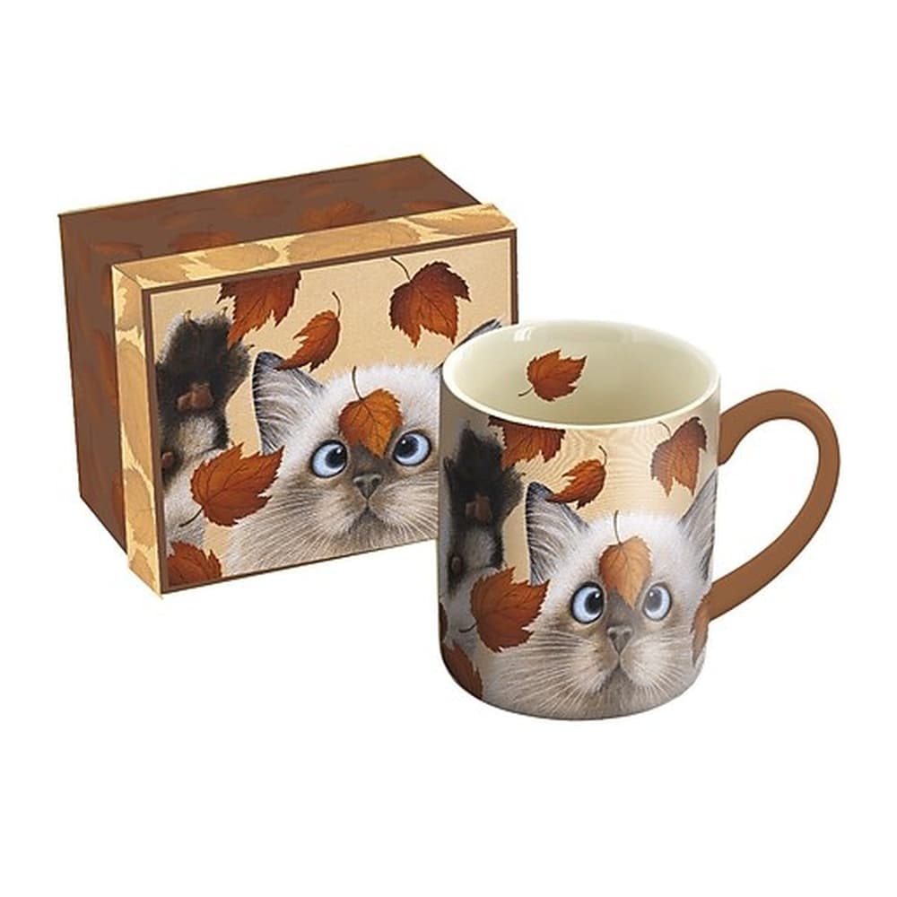 Catching Leaves 14 oz Mug w Decorative Box by Lowell Herrero Main Product  Image width=&quot;1000&quot; height=&quot;1000&quot;