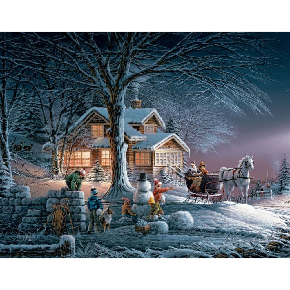Winter Wonderland Boxed Christmas Cards 18 pack w Decorative Box by Terry Redlin Main Product  Image width=&quot;1000&quot; height=&quot;1000&quot;