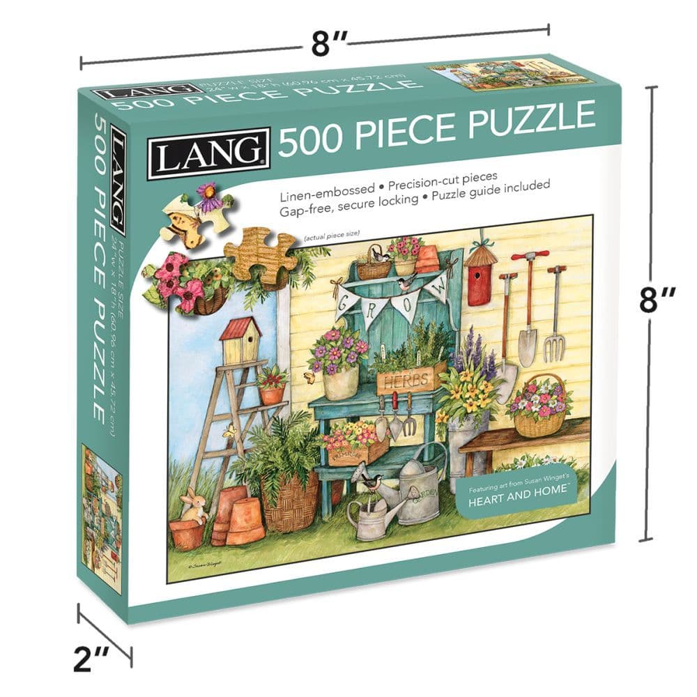 Potters Bench 500 Piece Puzzle by Susan Winget 4th Product Detail  Image width=&quot;1000&quot; height=&quot;1000&quot;
