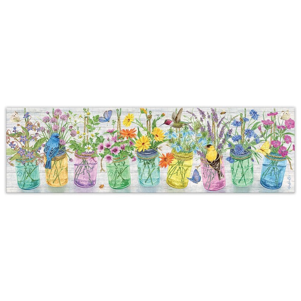 Herb Jars 750 Piece Puzzle Panoramic by Jane Shasky 2nd Product Detail  Image width="1000" height="1000"