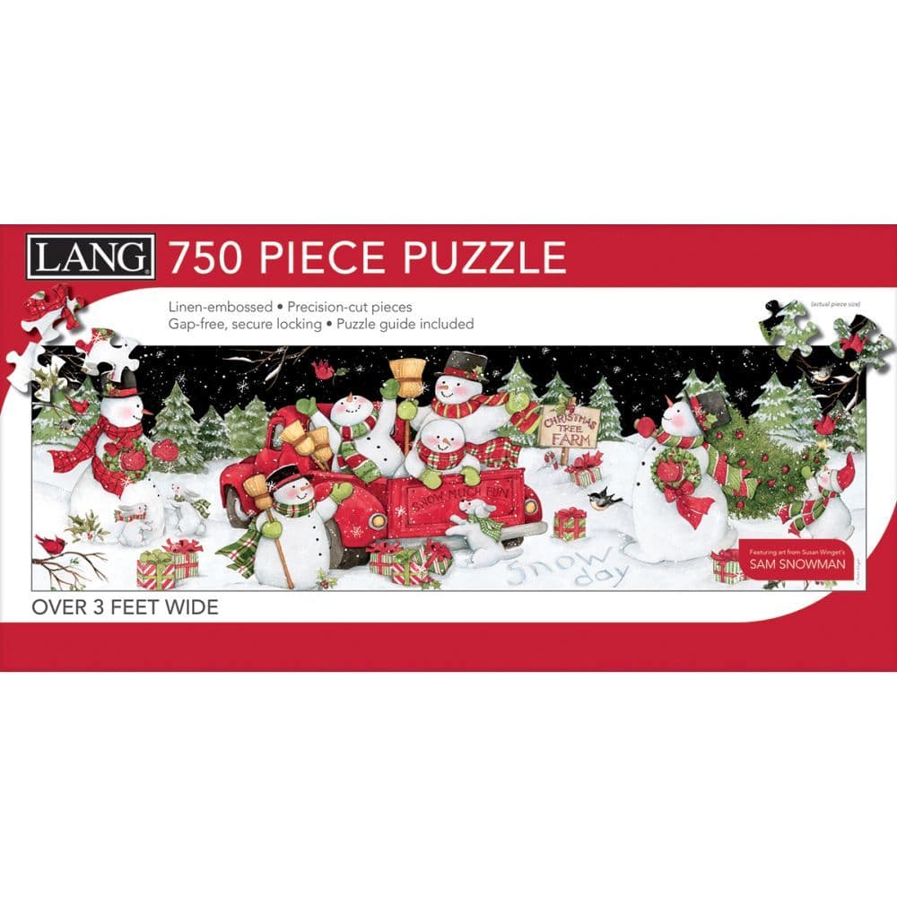 Snow Day 750 Piece Puzzle Panoramic by Susan Winget 3rd Product Detail  Image width="1000" height="1000"