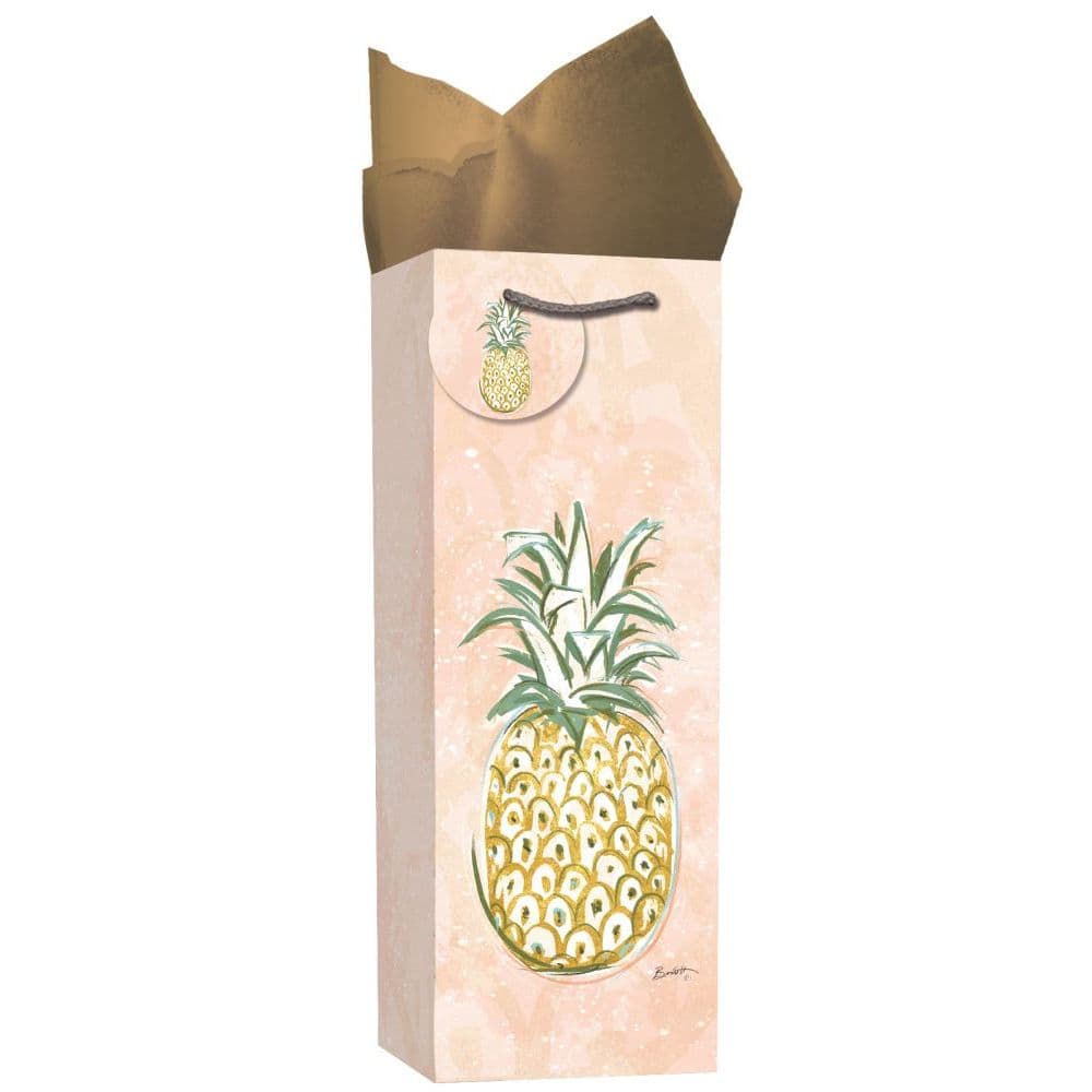 image Impressions Pineapple Paradise Bottle Gift Bag by Chad Barrett Main Product  Image width="1000" height="1000"