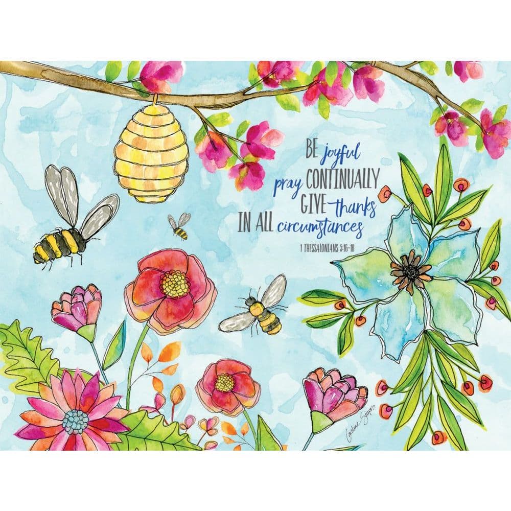 Pray Joyfully Boxed Note Cards 13 pack w Decorative Box by Caroline Simas Main Product  Image width=&quot;1000&quot; height=&quot;1000&quot;