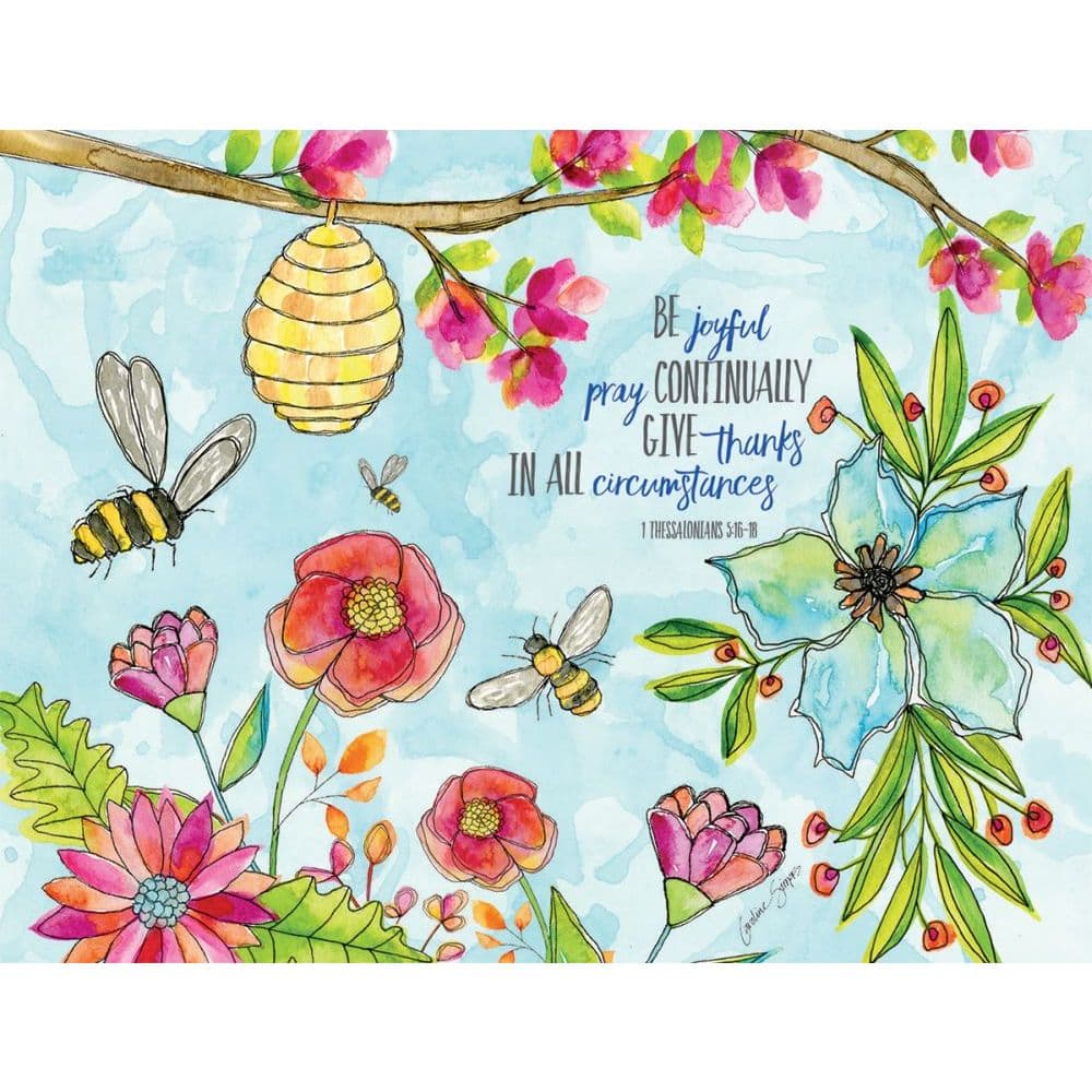 Pray Joyfully Boxed Note Cards 13 pack w Decorative Box by Caroline Simas Main Product  Image width="1000" height="1000"