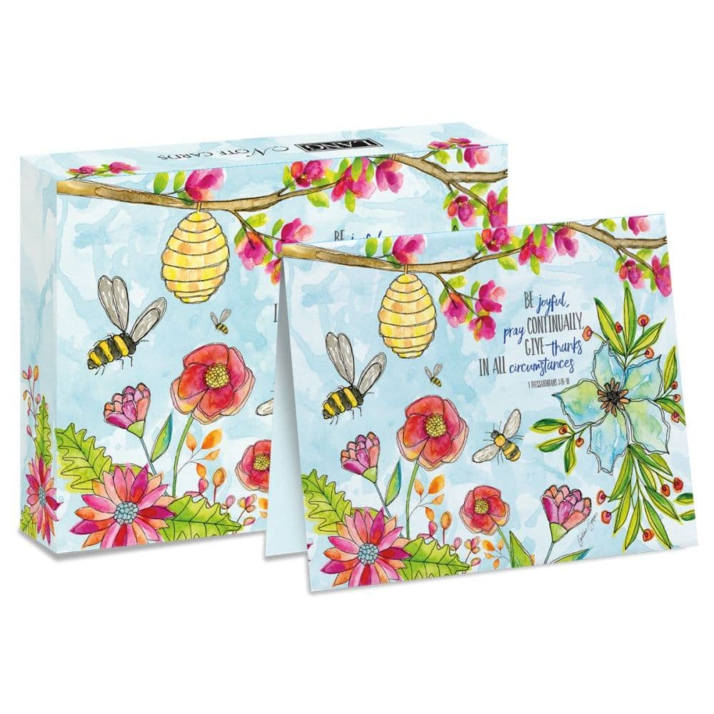 Pray Joyfully Boxed Note Cards 13 pack w Decorative Box by Caroline Simas 4th Product Detail  Image width=&quot;1000&quot; height=&quot;1000&quot;