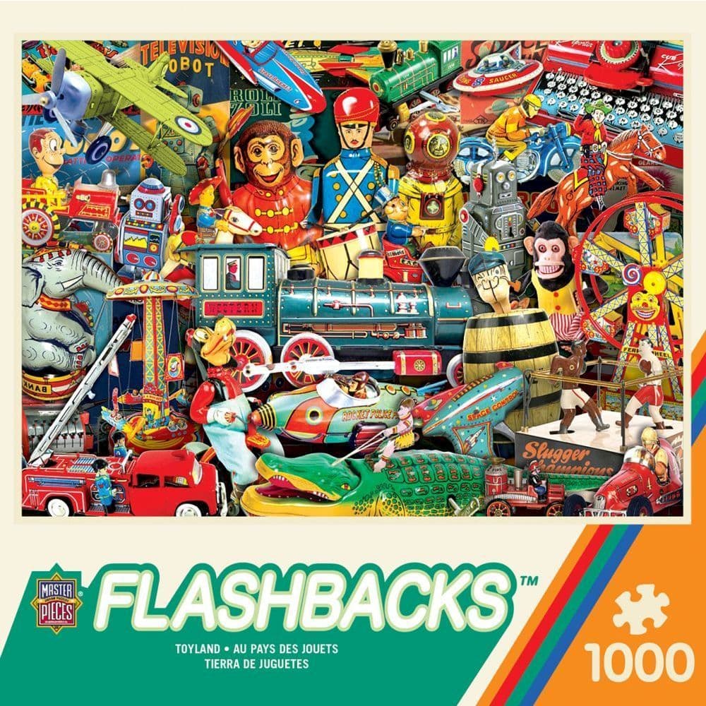 Flashbacks Toyland 1000 Piece Puzzle Main Product  Image width=&quot;1000&quot; height=&quot;1000&quot;