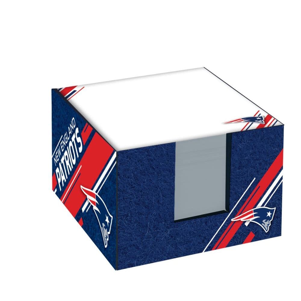 image NFL New England Patriots Note Cube W Holder Main Product  Image width=&quot;1000&quot; height=&quot;1000&quot;