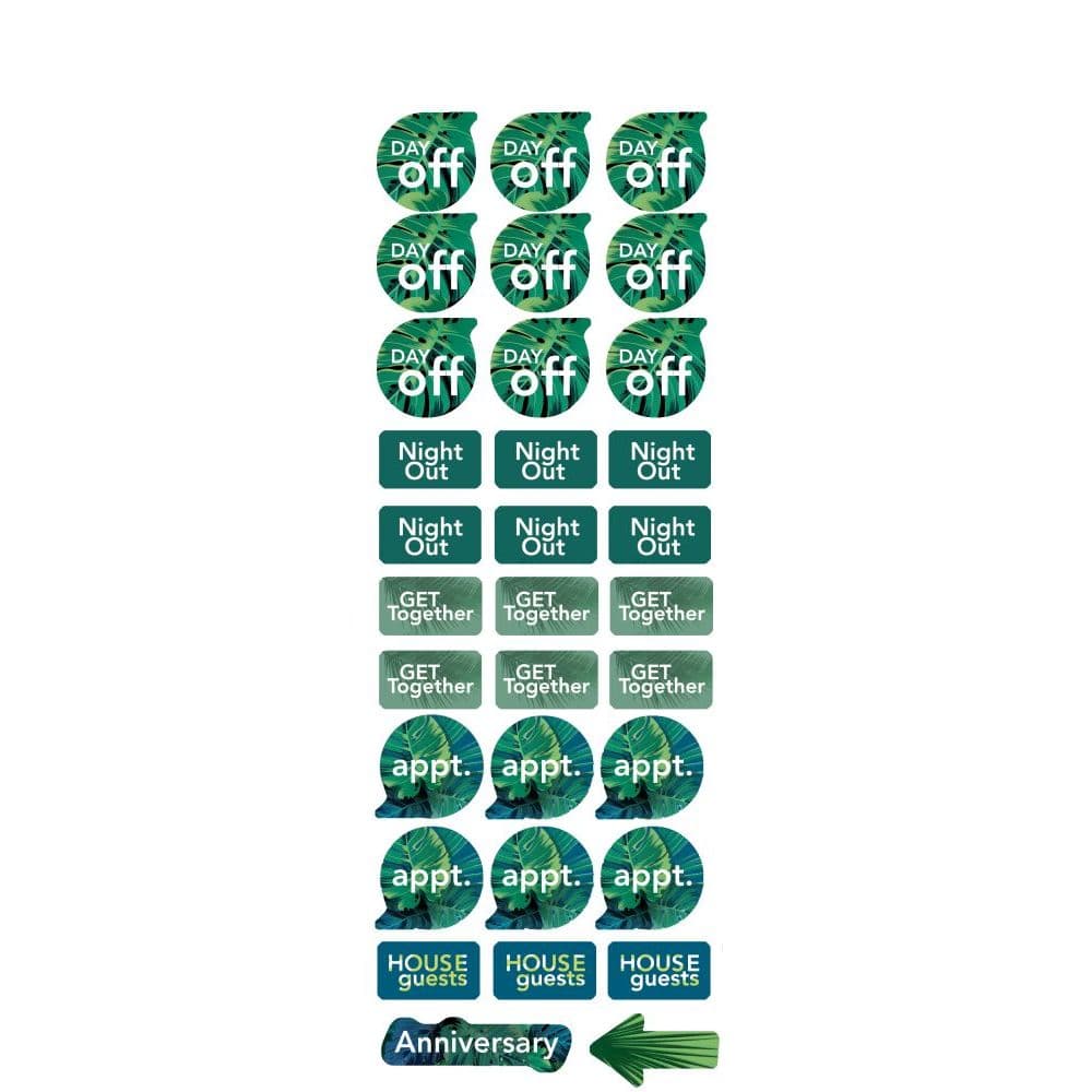 Urban Tropical Calendar Stickers 3rd Product Detail  Image width="1000" height="1000"