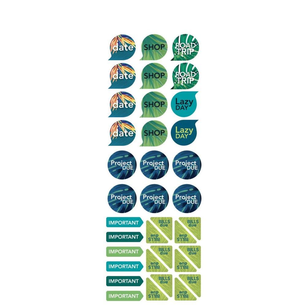 Urban Tropical Calendar Stickers 6th Product Detail  Image width="1000" height="1000"