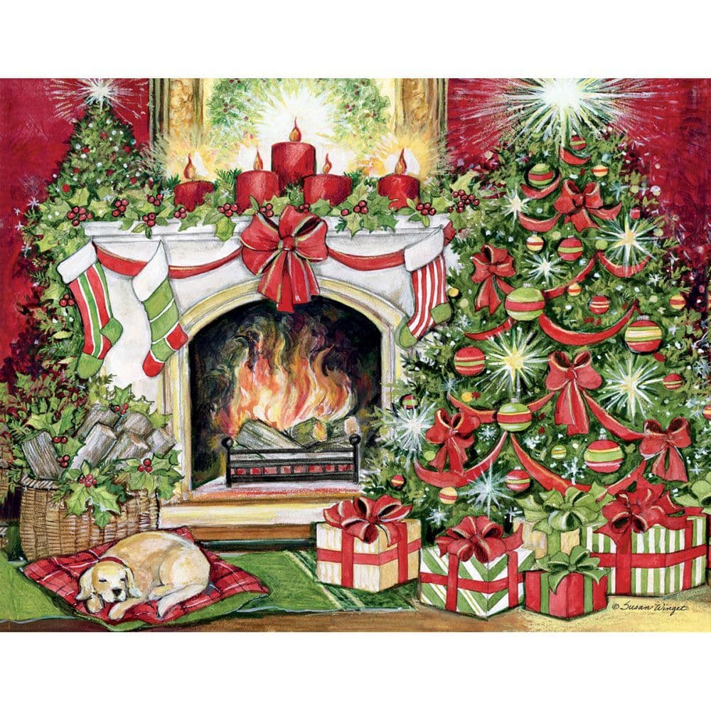 Christmas Warmth Boxed Christmas Cards 18 pack w Decorative Box by Susan Winget Main Product  Image width=&quot;1000&quot; height=&quot;1000&quot;