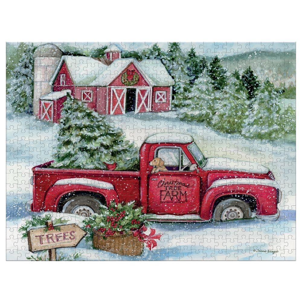 Santas Truck 500 Piece Puzzle by Susan Winget 2nd Product Detail  Image width="1000" height="1000"