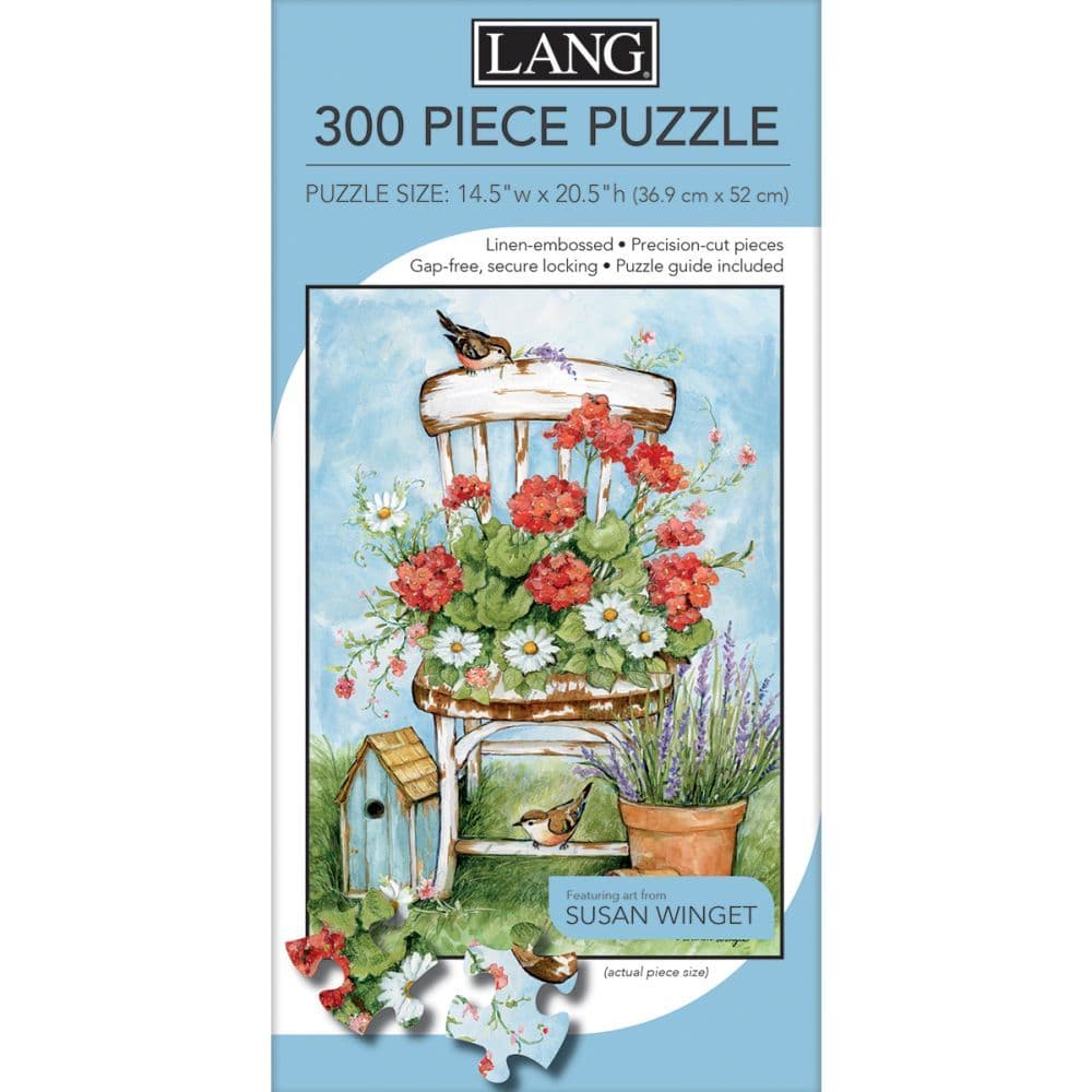 Geranium Chair 300 Piece Puzzle by Susan Winget 3rd Product Detail  Image width="1000" height="1000"