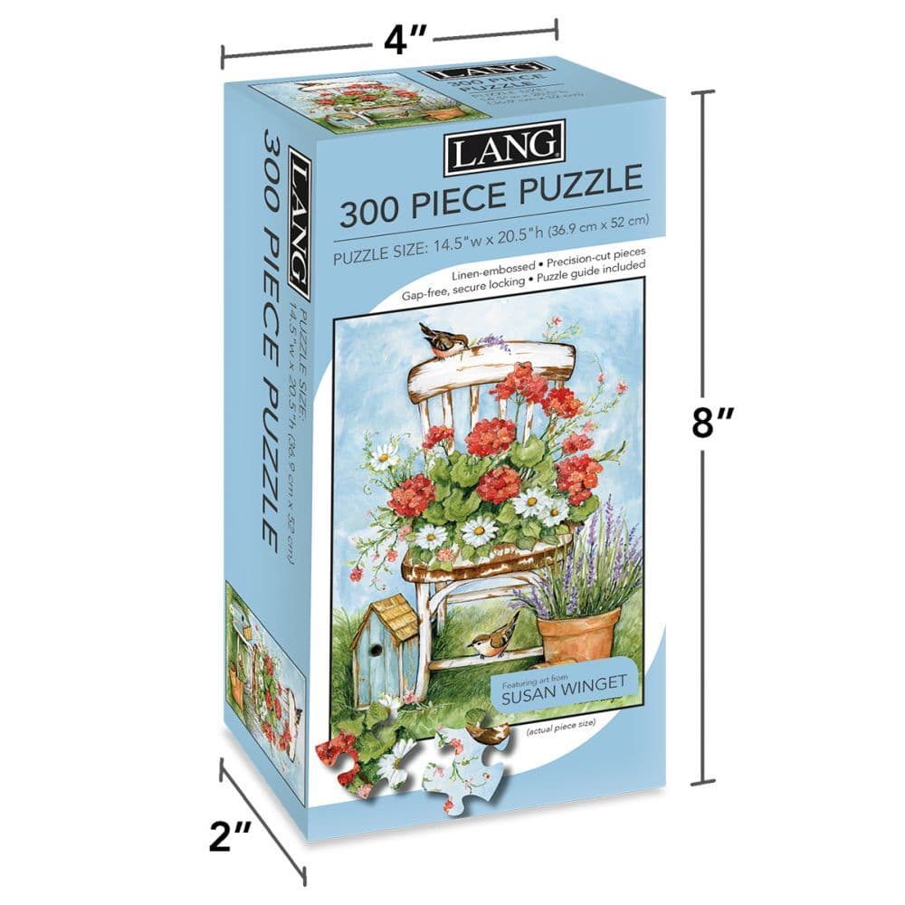 Geranium Chair 300 Piece Puzzle by Susan Winget 4th Product Detail  Image width="1000" height="1000"