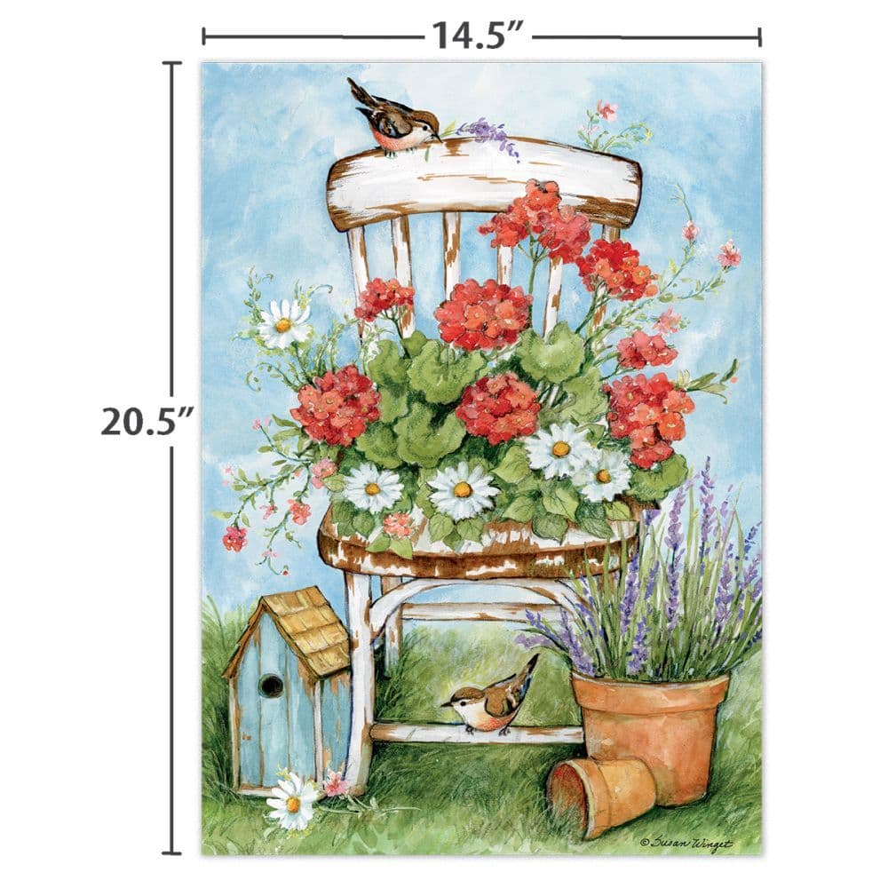Geranium Chair 300 Piece Puzzle by Susan Winget 5th Product Detail  Image width="1000" height="1000"