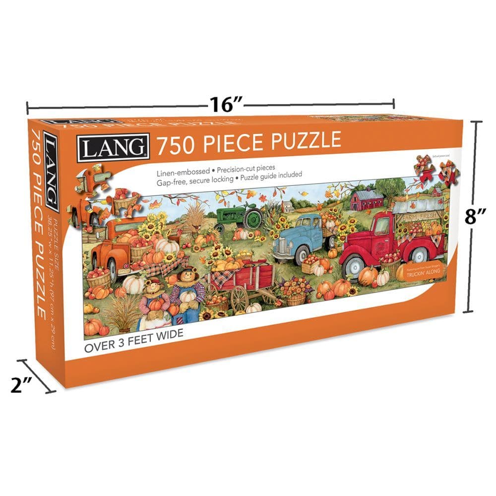 Harvest Truck 750 Piece Puzzle Panoramic by Susan Winget 4th Product Detail  Image width=&quot;1000&quot; height=&quot;1000&quot;