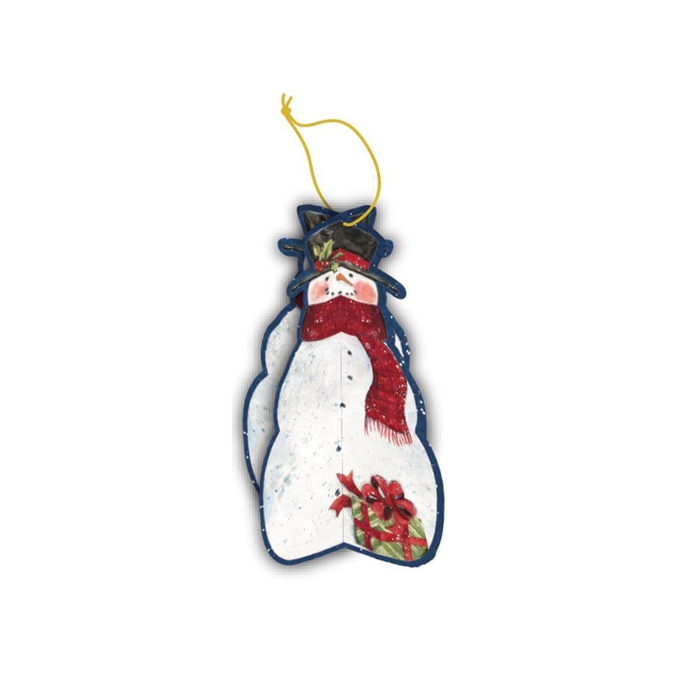 Sam Snowman Die Cut 3D Ornament Christmas Cards 8 pack by Susan Winget 4th Product Detail  Image width="1000" height="1000"