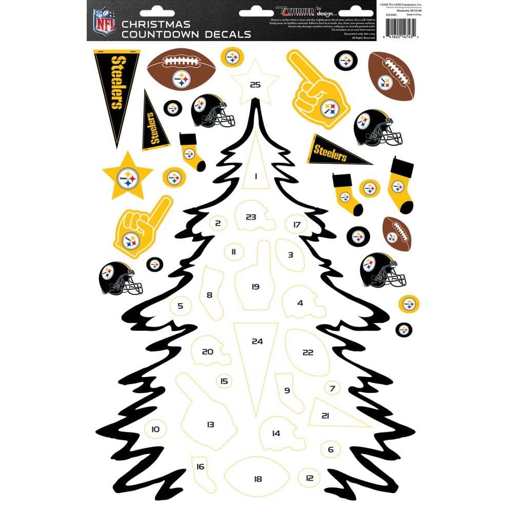 Nfl Pittsburgh Steelers Christmas Countdown Main Product  Image width="1000" height="1000"