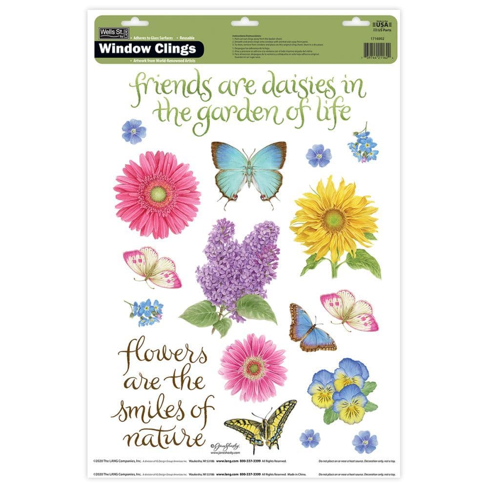image Butterflies Window Cling by Jane Shasky Main Product  Image width="1000" height="1000"