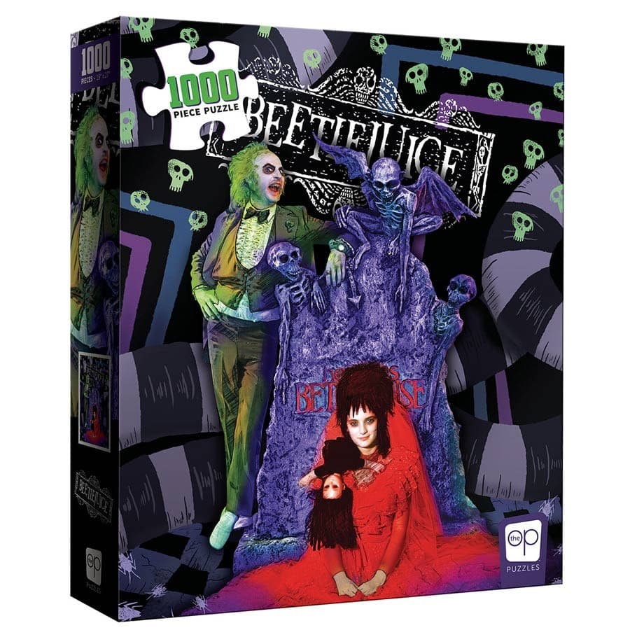 image beetlejuice graveyard wedding 1000pc puzzle image main width="1000" height="1000"